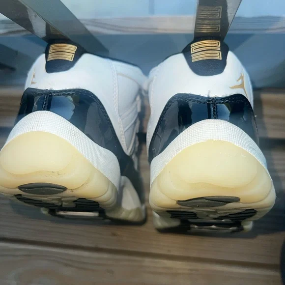 Gratitude 11’s Pre-school Jordan Kids Sneakers Black and White
